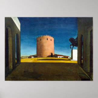 De Rode Toren | Giorgio de Chirico |  Poster