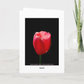 De Rode Tulp van Parkinson van de Moed van de Kaart (Achterkant)