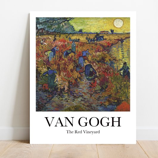 De Rode Vineyard van Vincent van Gogh Poster
