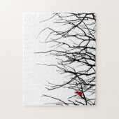 De rode Vogel door Leslie Peppers Legpuzzel (Verticaal)