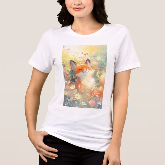 De Rode Vos Weide Hideaway Tri-Blend Shirt (Voorkant)