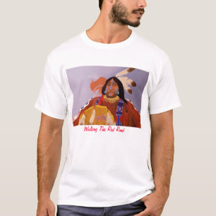 De rode weg lopen t-shirt