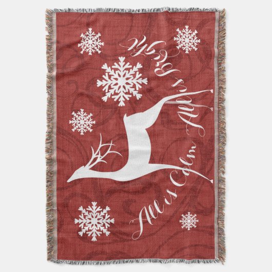 De rode Werveling allen allen Kalm is is Helder Deken (Voorkant Verticaal)