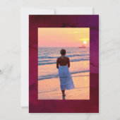 De Rode Wijn van Burgundy Plum Tasting Celebration Kaart (Achterkant)