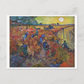 De rode wijngaard | Vincent van Gogh | Briefkaart (Voorkant)
