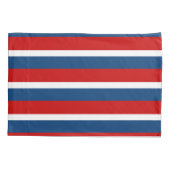 De rode witte en blauwe stripper kussensloop (Achterkant)