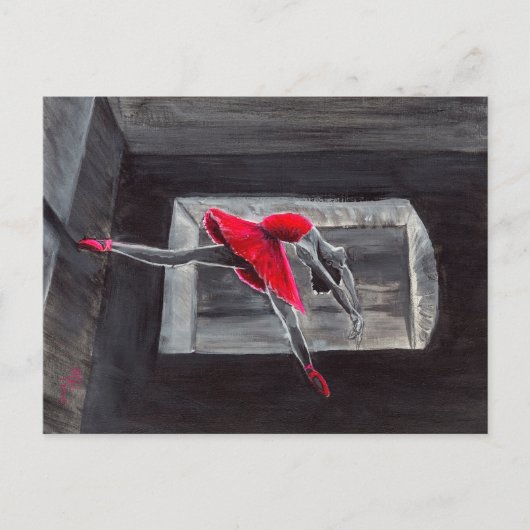 De Rode Zwan Briefkaart (Voorkant)