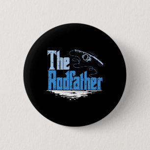 De Rodfather Grappige Visparodie Ronde Button 5,7 Cm