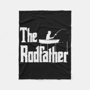 De Rodfather Grappige Visser Vader Cadeau Fleece Deken