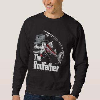 De rodfather Vist pa Fish Skeleton Fisher Dad Trui