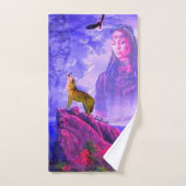 De roep van de grote Wolf Spirit Bad Handdoek (Handdoek)