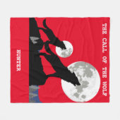 "DE ROEP VAN DE WOLF" GEPERSONALISEERDE DEKEN (Voorkant (Horizontaal))