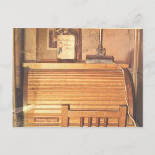 De rollendtop bureau briefkaart (Voorkant)