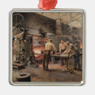 De Rolling Mill Metalen Ornament