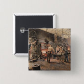 De Rolling Mill Vierkante Button 5,1 Cm (Voorkant /achterkant)