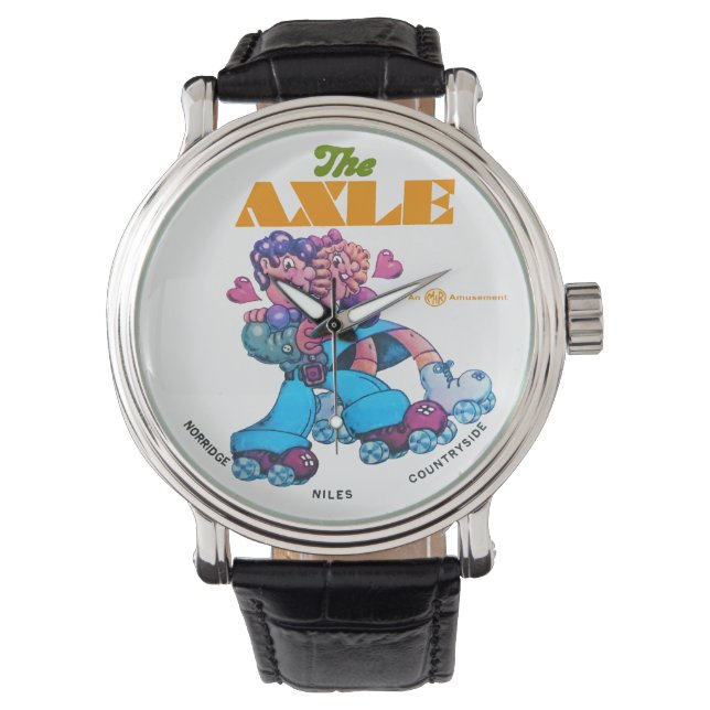 De rolschaatsbanen van Illinois. Horloge (Voorkant)