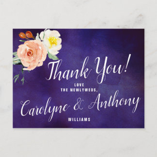 De Romance in het Collectie Bloom Wedding Aankondigingskaart