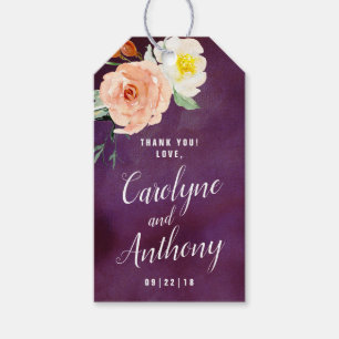 De Romance in het Collectie Bloom Wedding Cadeaulabel