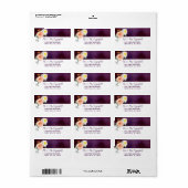 De Romance in het Collectie Bloom Wedding Etiket (Full Sheet)