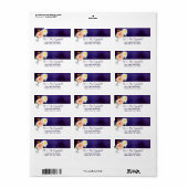 De Romance in het Collectie Bloom Wedding Etiket (Full Sheet)