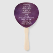 De Romance in het Collectie Bloom Wedding Handwaaier (Achterkant)