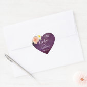 De Romance in het Collectie Bloom Wedding Hart Sticker (Envelop)