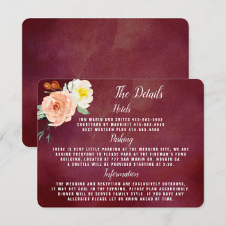 De Romance in het Collectie Bloom Wedding Kaart