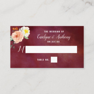 De Romance in het Collectie Bloom Wedding Plaatskaartje