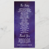 De Romance in het Collectie Bloom Wedding Programma (Achterkant)