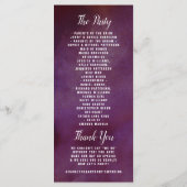 De Romance in het Collectie Bloom Wedding Programma (Achterkant)