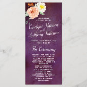 De Romance in het Collectie Bloom Wedding Programma (Voorkant)