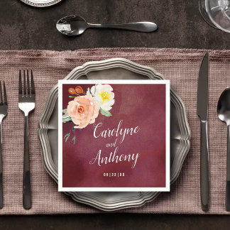 De Romance in het Collectie Bloom Wedding Servet