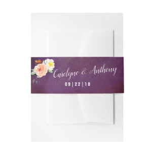 De Romance in het Collectie Bloom Wedding Uitnodigingen Wikkel