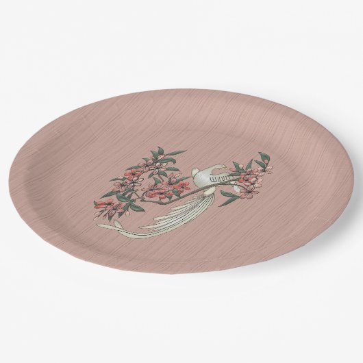 De Romance van Silk Charcuterie Board Peach Papieren Bordje (Gekanteld)