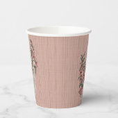 De Romance van Silk Peach Papieren Bekers (Links)