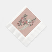 De Romance van Silk Peach Servet (Hoek)
