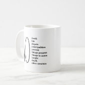 De Romeinen 8:38-39 NIETS KUNNEN Christelijk AFZON Koffiemok (Voorkant links)