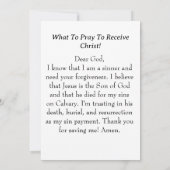 De Romeinen op de weg Sinner's Prayer Kaart (Achterkant)