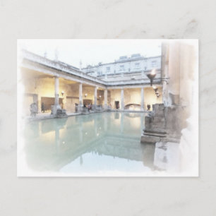 De Romeinse baden, Bath Briefkaart