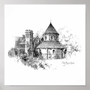 De ronde kerk poster