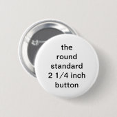 De ronde standaard 2 1/4 inch knop button 5,7 cm (Voorkant /achterkant)