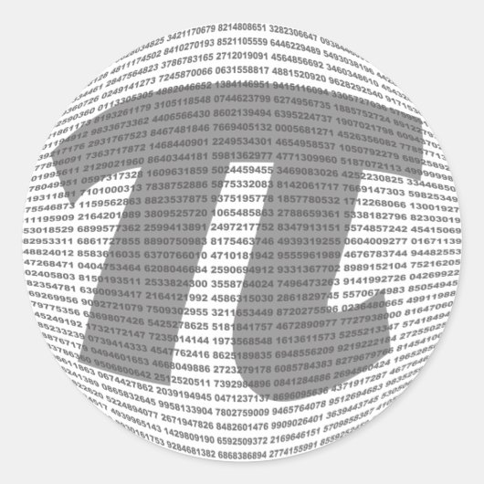 de ronde sticker (Voorkant)