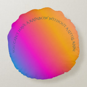 De ronde van de regenboog werpt hoofdkussen met rond kussen