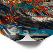 De Ronin kat | Ukiyo-e Samurai Warrior Perfect Poster (Hoek)