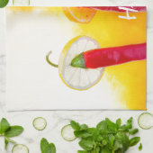 De Rood, de Hete, de Chili Theedoek (Gevouwen)