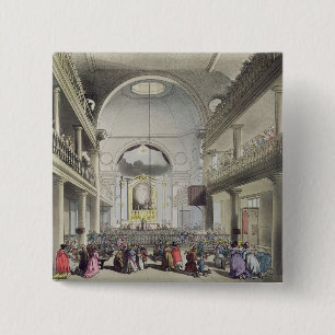 De rooms-katholieke kapel, Lincolns Inn Fields, fr Vierkante Button 5,1 Cm