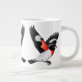 De Roos Breasted Grosbeak Jumbo Mok (Rechts)