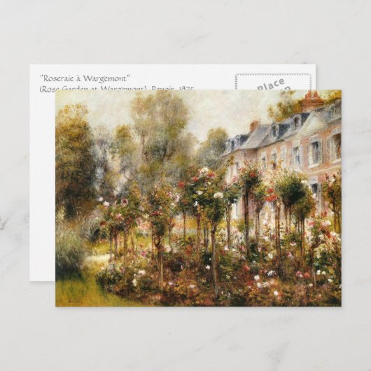 De Roos tuin in Wargemont Briefkaart (Voorkant / Achterkant)