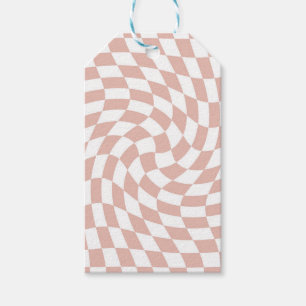 De Roos van de mosterd van de retro Zandroze Contr Cadeaulabel