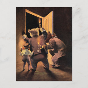 De Roosevelt Beren als de Teddy Bear detectives Briefkaart